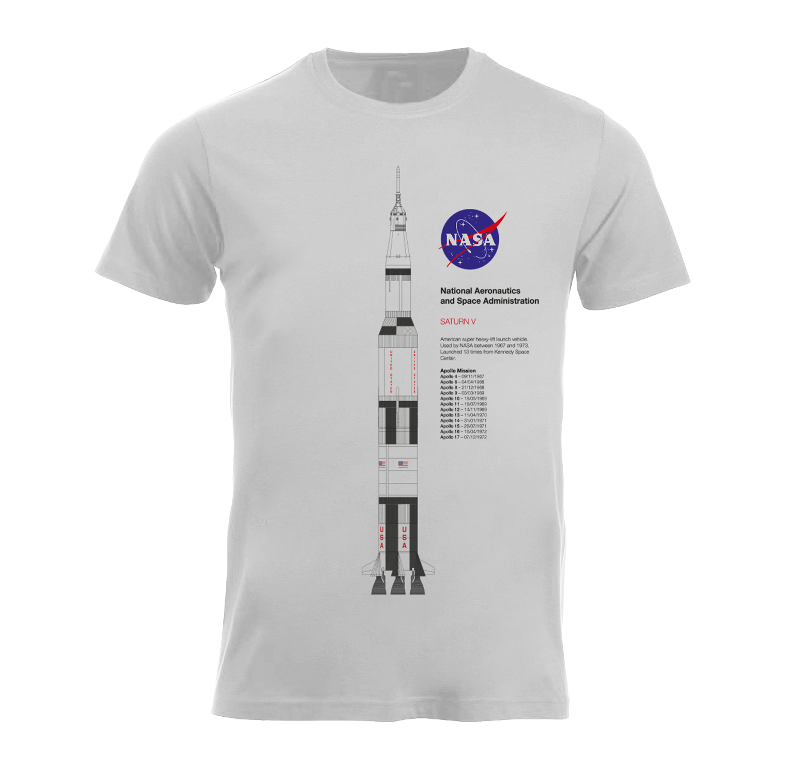 nasa_saturnV T-shirt NASA Saturn V
